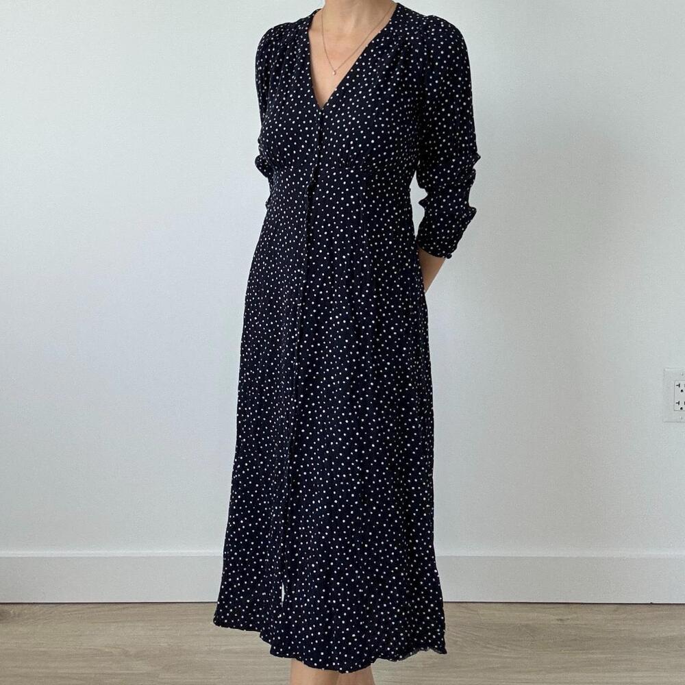 Levi's polka dot dress black and white size xs